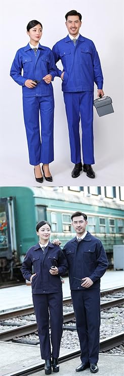 Amazon.co.jp: [WHWJYZXN] 作業服 セット 長袖 メンズ レディー
